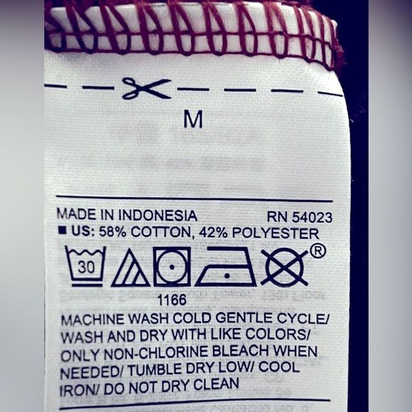 OLD NAVY Womens Fleece Hoodie Sz M Medium Full Zip Maroon Burgundy Plum Heather - Picture 4 of 4